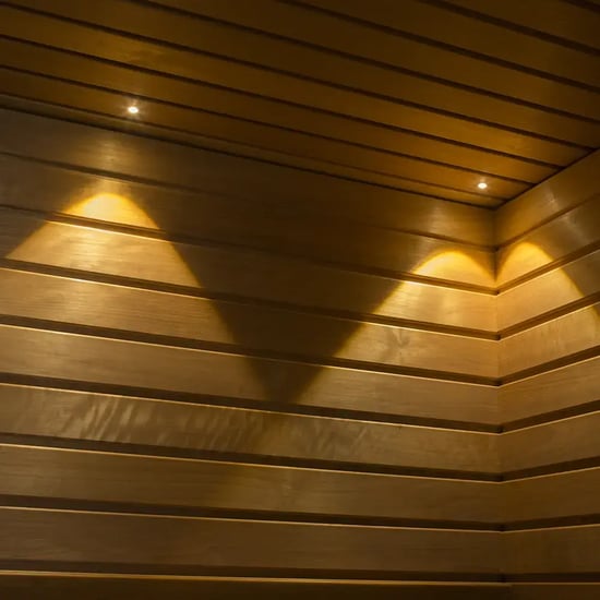 Saunan valaistus LED-valoilla