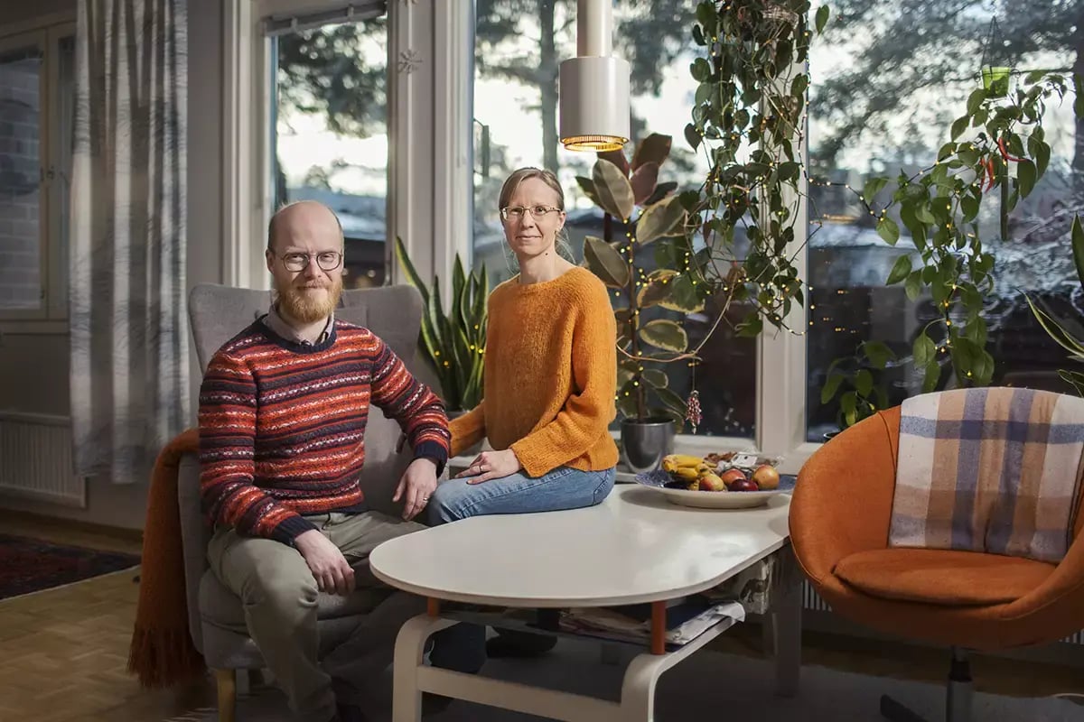 Tyytyväiset asiakkaat remontin jälkeen