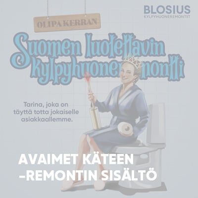 Avaimet käteen -remontin sisältö -opas