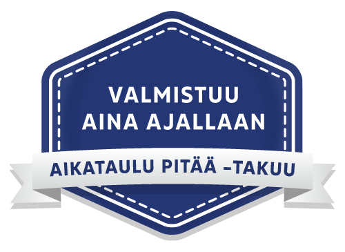 Aikataulu pitää -takuu