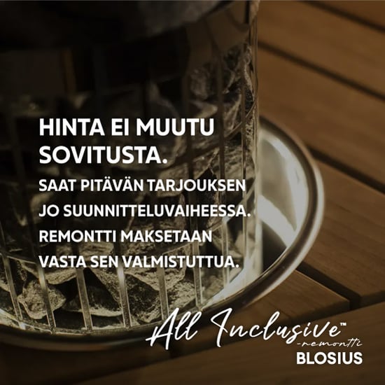 Remontin hinta ei muutu sovitusta.