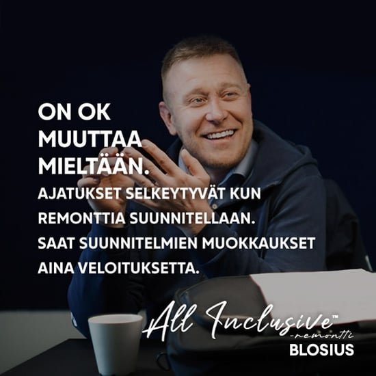 Suunnitelmien muokkaukset veloituksetta