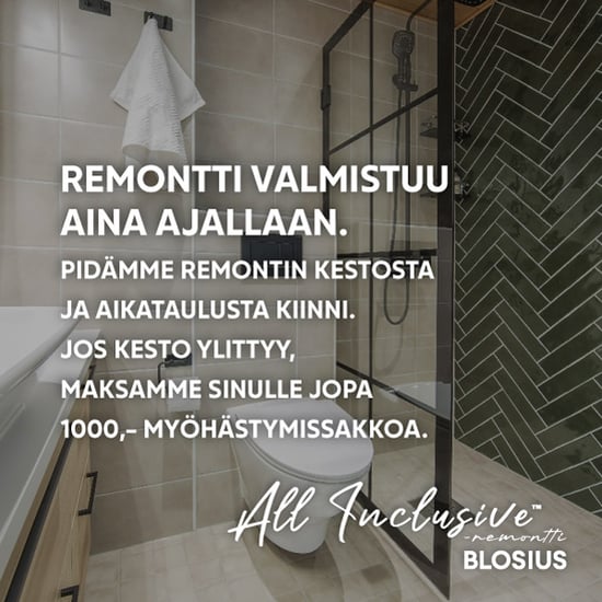 Remontti valmistuu aina ajallaan.