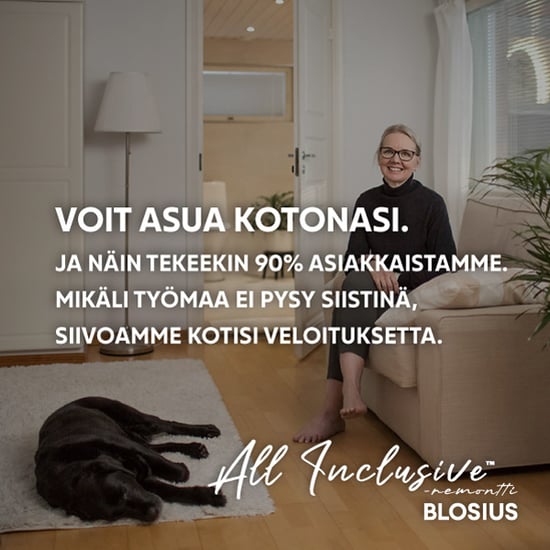 Voit asua kotonasi remontin ajan.