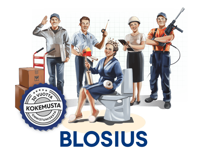 Blosius tiimi ja asiakas