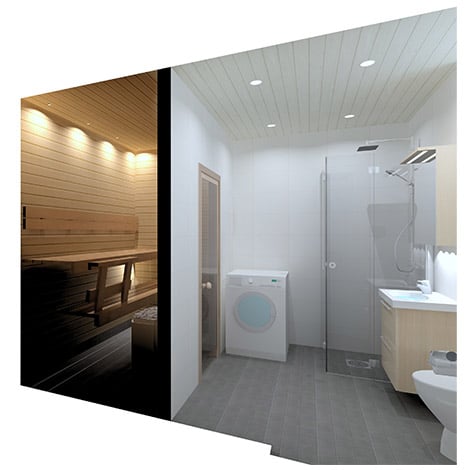 Sauna 3D-kuva