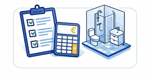 Kylpyhuone hintalaskuri