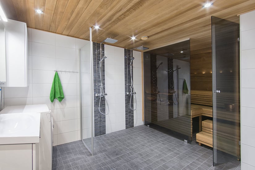 Kylpyhuone ja sauna